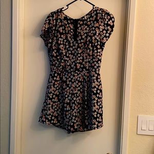 Peppermint Floral Romper